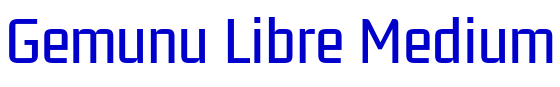 Gemunu Libre Medium шрифт